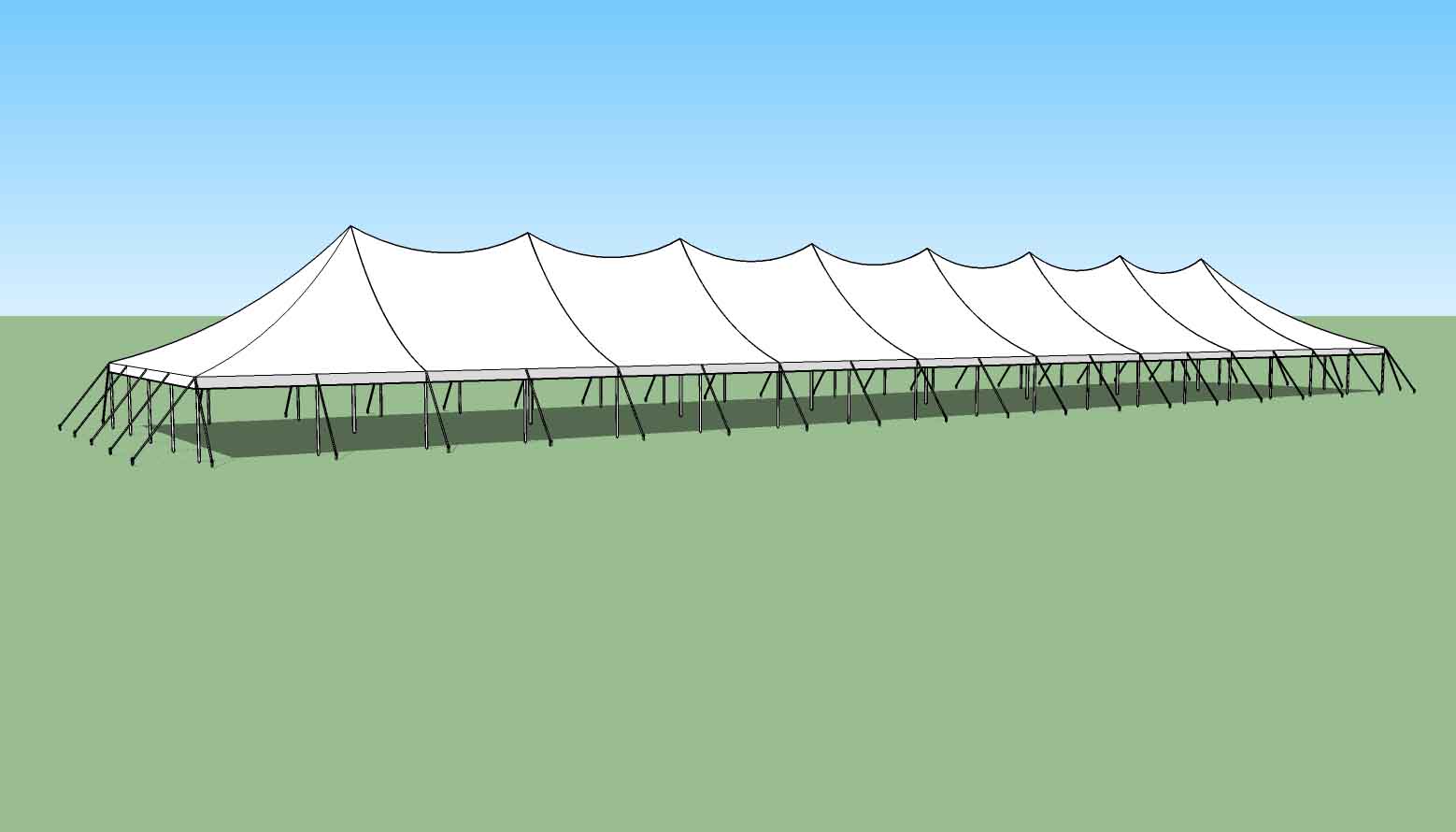 40x180 High Peak Party tent